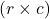 (r \times c)